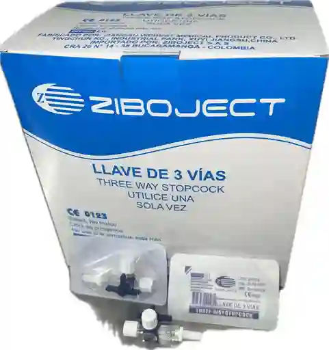 Llave De Tres Vias, Caja X 50 Unds