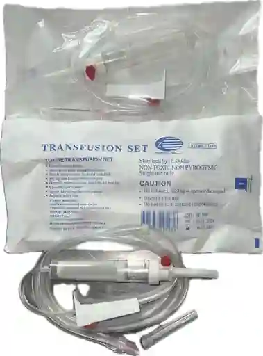 Equipo Transfusion De Sangre Con Aguja, Bolsa X 25 Unds