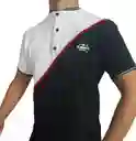 Camiseta Cuello Alto Con Botones Talla M