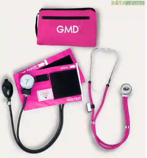 Kit Tensiómetro + Fonendoscopio Rappaport Rosado Gmd