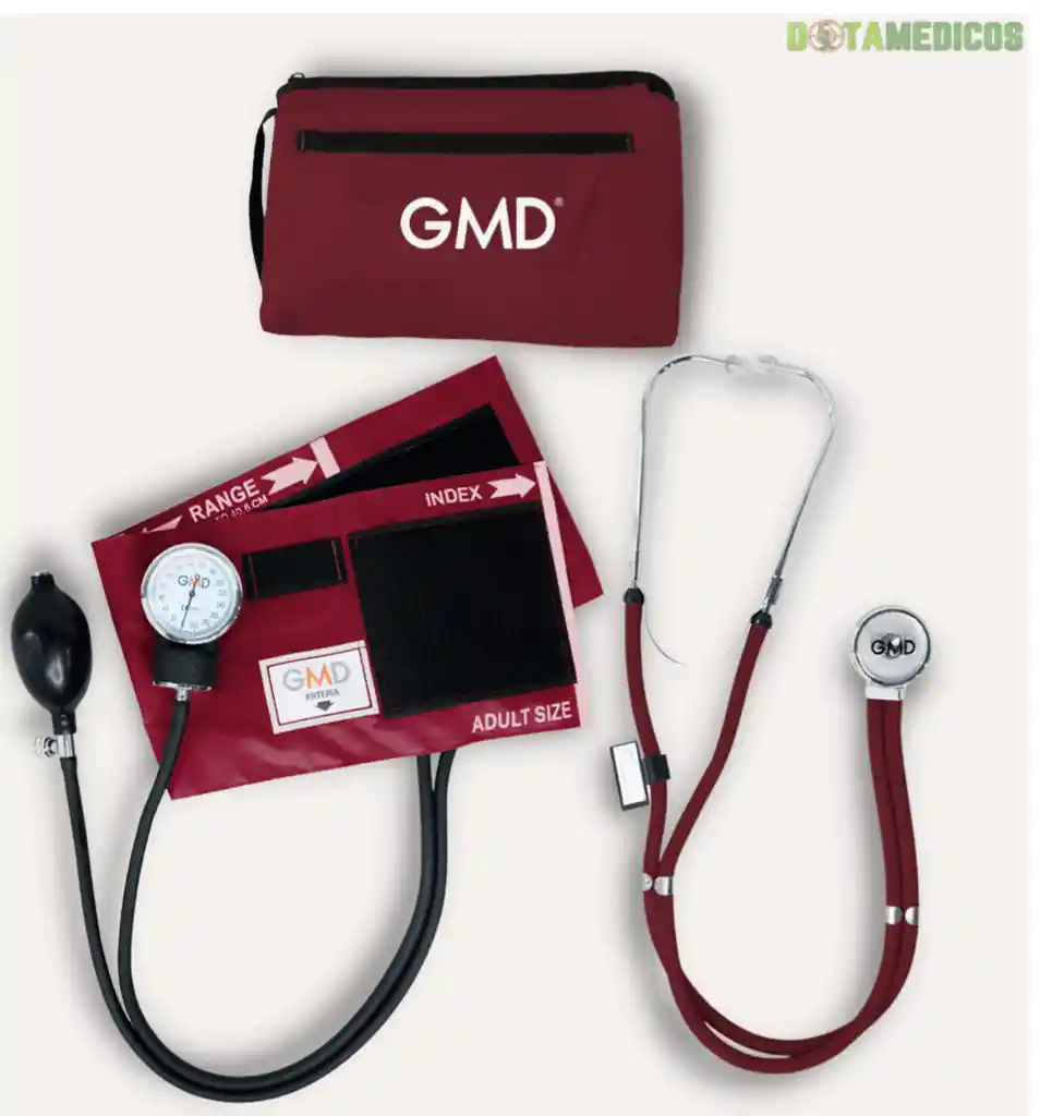 Kit Tensiometro + Fonendoscopio Rappaport Vinotinto Gmd