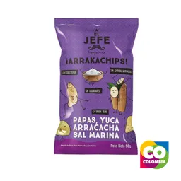 Mezcla Papas, Yuca, Arracacha Y Sal Marina Marca El Jefe