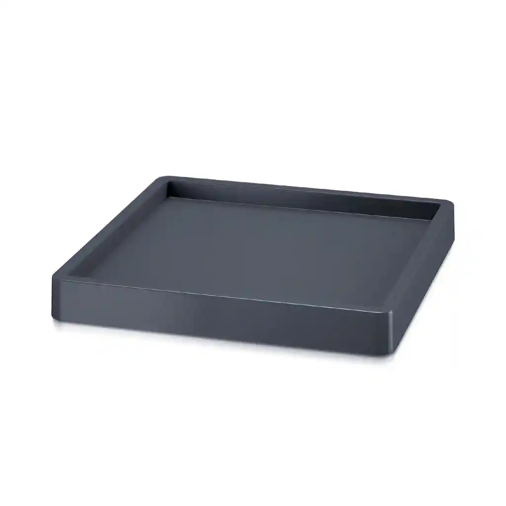 Base Cuadrada Con Borde 29 Cm Antracita