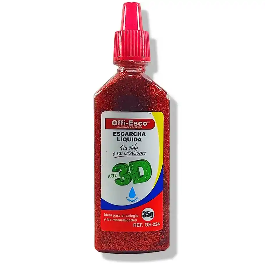 Escarcha Liquida 3d Roja