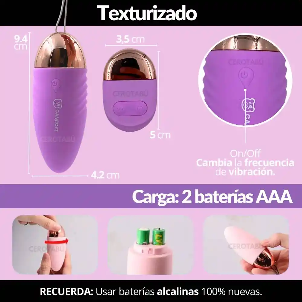 Huevo Vibrador Inalambrico Control A Distancia Juguete Sexual