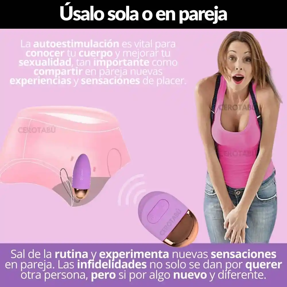 Huevo Vibrador Inalambrico Control A Distancia Juguete Sexual