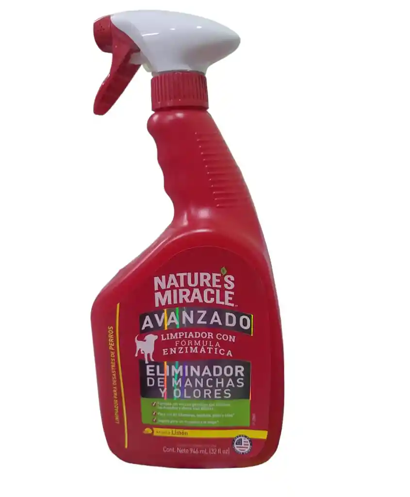 Natures Miracle Eliminador De Manchas Y Olores Lemon 32 Oz