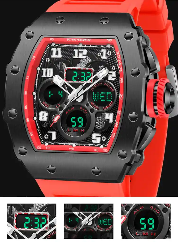 Reloj Digital Analogo G-force Al179 Deportivo + Estuche