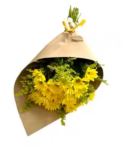 Flores De Margaritas Amarillas En Bouquet