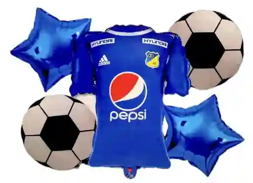 Kit De Globos Fiesta Futbol Millonarios