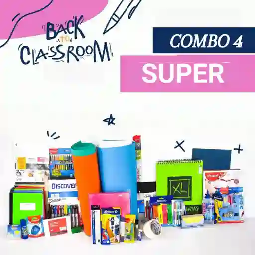 Combo 4 - Super / Utiles Escolares