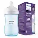 Tetero Avent Natural Color Response 9 Oz Azul