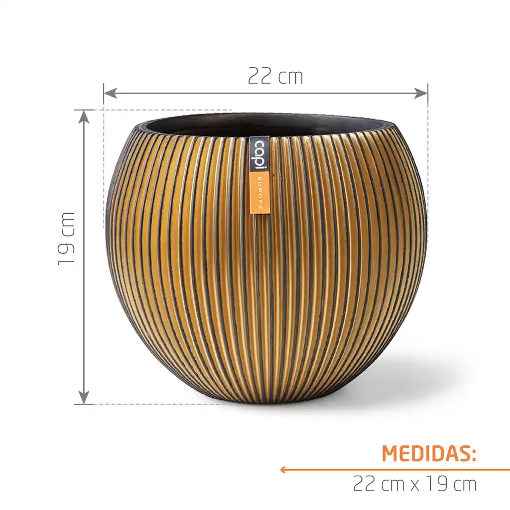 Matera Ball Groove 21 Cm Oro