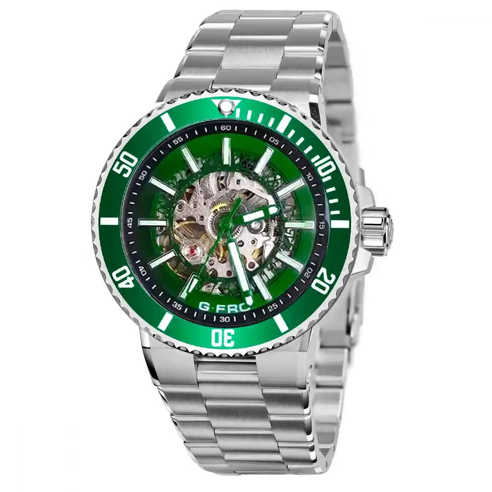 Reloj G-force At9813 Automatico Casual Hombre Acero +estuche