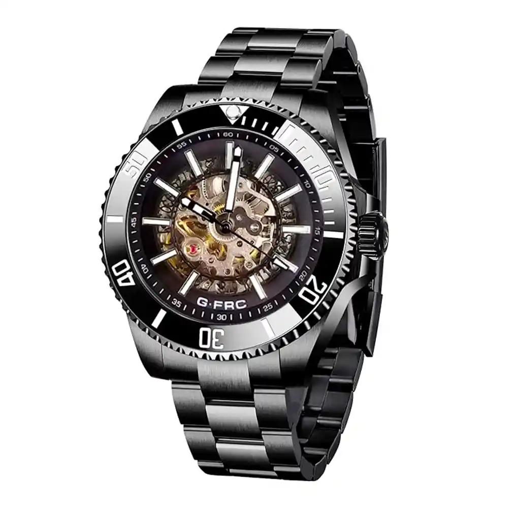 Reloj G-force At9813 Automatico Casual Hombre Acero +estuche