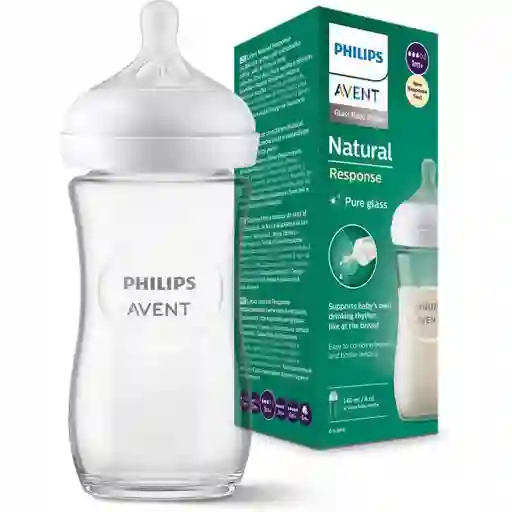 Tetero Vidrio Avent Natural Response 8 Oz Scy933/01