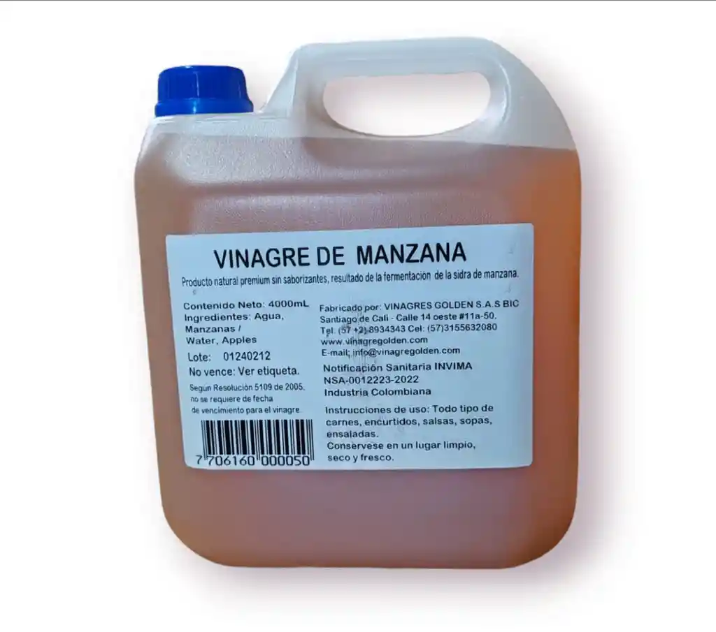 Vinagre De Manzana Golden X Galón