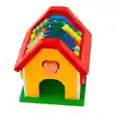 Juego Didáctico Montessori 2en 1 Casa Encajable Con Abaco