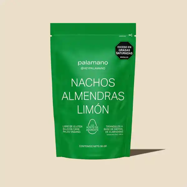 Nachos Almendra Limón - Palamano 90g