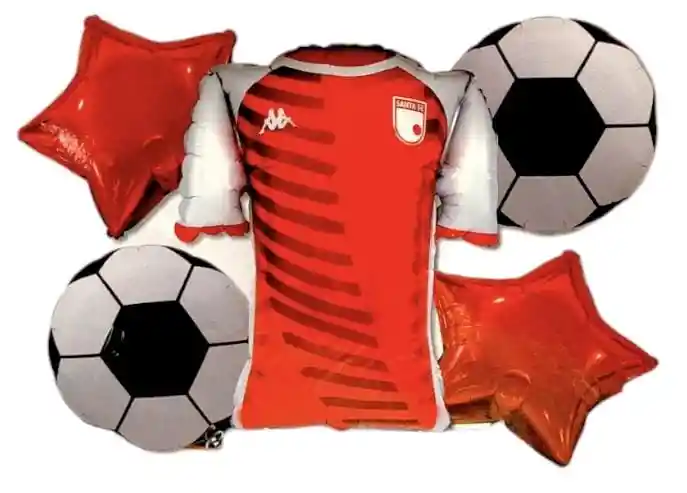 Buquet De Globos Futbol Fiesta Santa Fe
