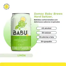 Babu Limon Hard Seltzer - Babu Brews 330ml