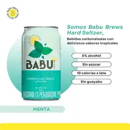 Babu Menta Hard Seltzer - Babu Brews 330ml