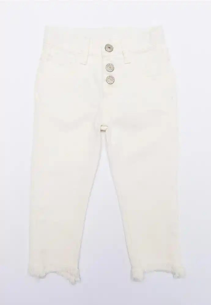 Jean 6/9 Meses-blanco