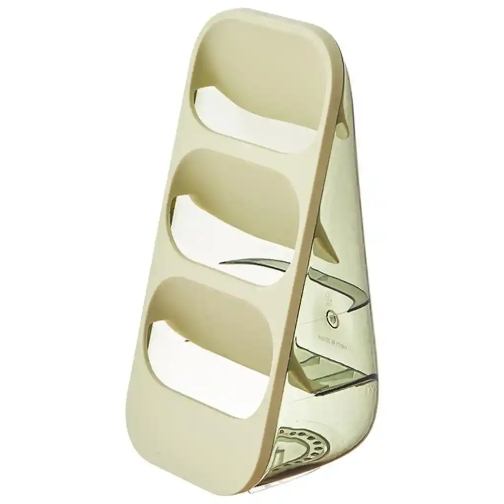 Organizador De Cubiertos Soporte Para Cocina De 3 Niveles Color Verde