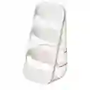 Organizador De Cubiertos Soporte Para Cocina De 3 Niveles Color Blanco