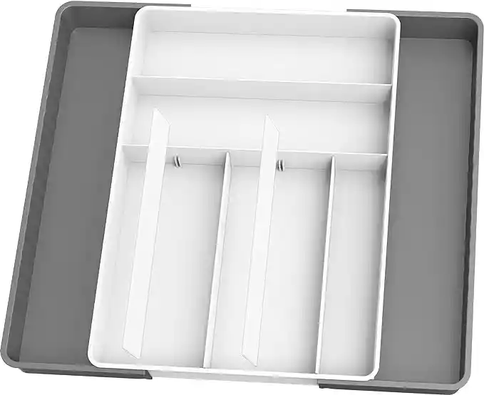 Organizador De Cubiertos Extensible Para Cajones De Cocina