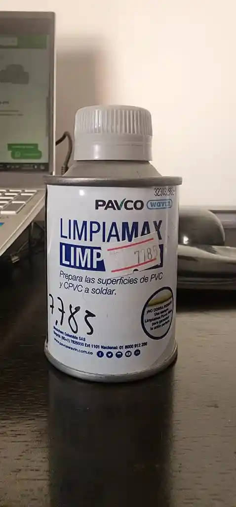 Limpiador 1/32 Gal (112 Gr) Pavco