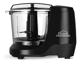 Picatodo Procesador De Alimentos Home Elements 700ml Negro