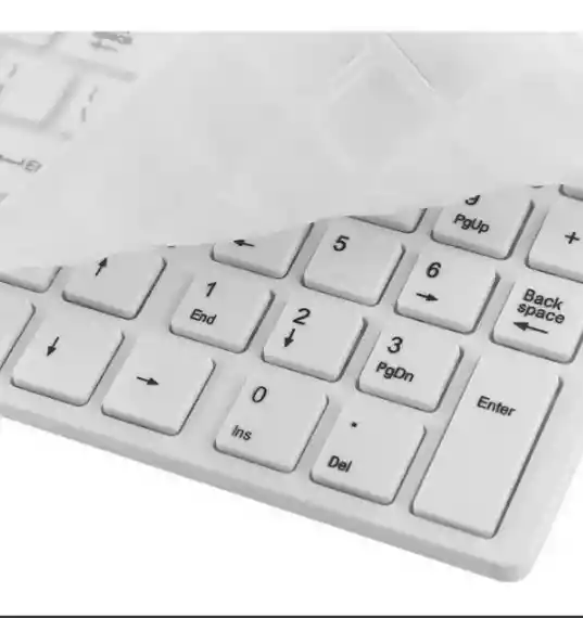 Combo Kit De Teclado Numérico + Mouse Óptico Inalámbrico Pc 2.4ghz Color Del Teclado Blanco