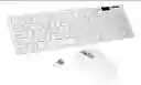 Combo Kit De Teclado Numérico + Mouse Óptico Inalámbrico Pc 2.4ghz Color Del Teclado Blanco