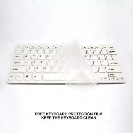 Combo Kit De Teclado Numérico + Mouse Óptico Inalámbrico Pc 2.4ghz Color Del Teclado Blanco