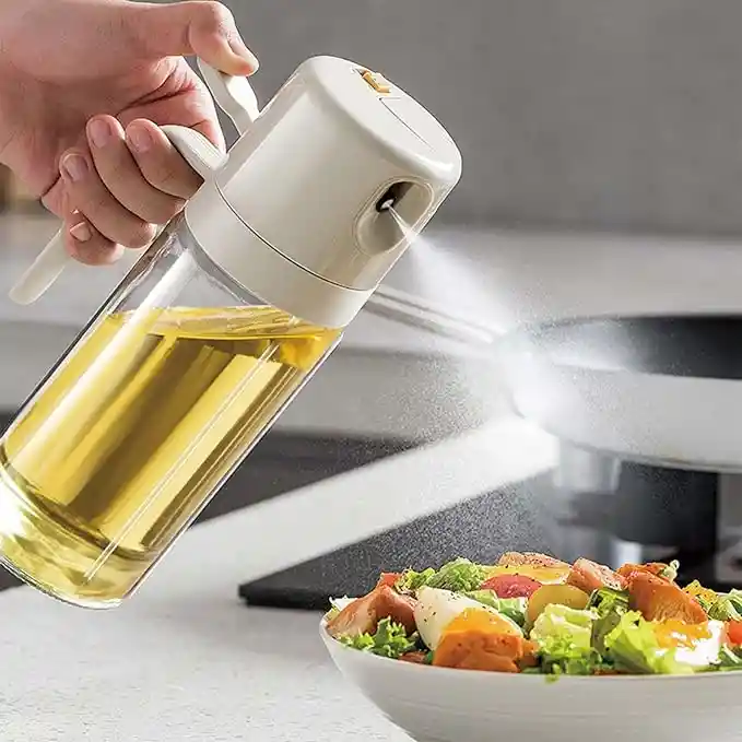 Botella Para Aceite Pulverizador 2 En 1