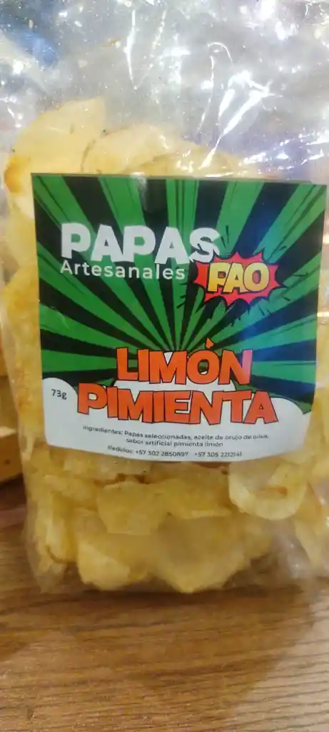 Papas Limon-pimienta Turt-up X73g