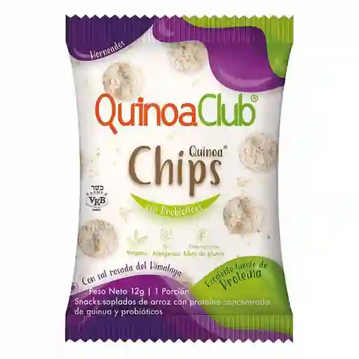 Chips Quinoa Con Sal Rosada Del Himalaya 12g Quinoaclub