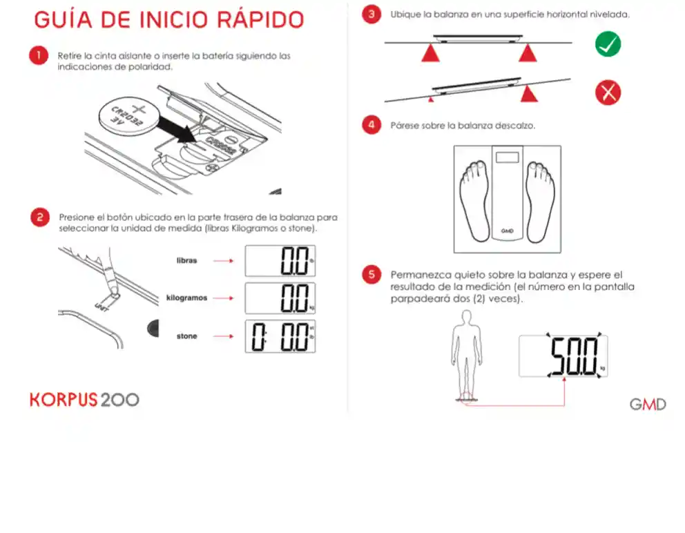 Balanza Digital Korpus 200 Gris