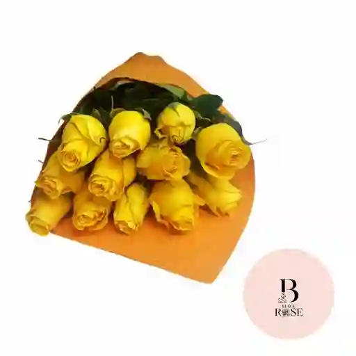 Rosas Amarillas En Bouquet