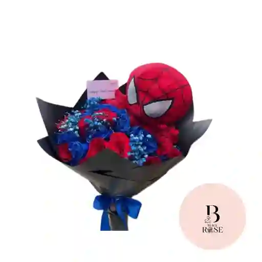 Rosas Rojas, Rosas Azules Y Peluche De Spiderman