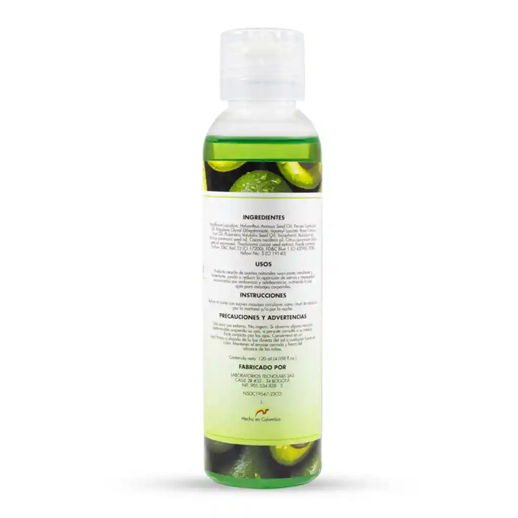 Aceite Corporal Con Aguacate