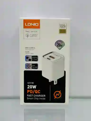 Cubo De Carga Rápida Tipo Usb Y Usb-c De 20w