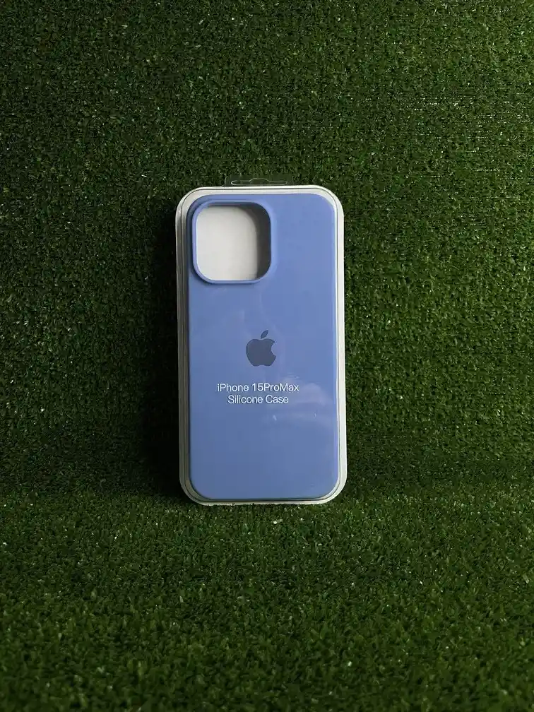 Iphone 15 Pro Max | Silicone Case | Forro Rigido | Funda Antihumendad | Carcasa Protectora | Full Proteccion | Azul Claro*