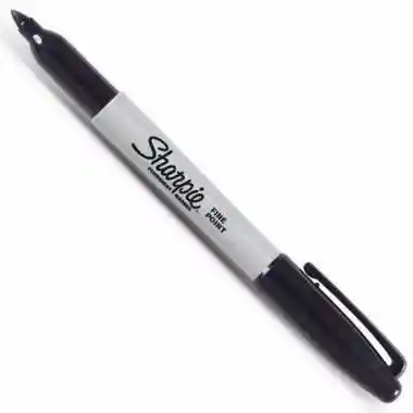 Marcador Sharpie Negro Punta Fina