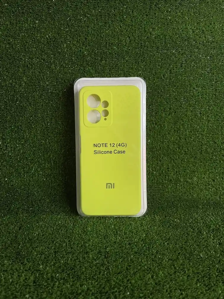 Xiaomi Redmi Note 12 4g | Silicone Case | Forro Rigido | Funda Antihumendad | Carcasa Protectora | Full Proteccion | Amarillo*