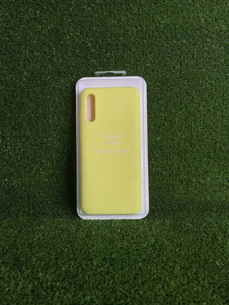 Samsung A30s | | Silicone Case | Forro Rigido | Funda Antihumendad | Carcasa Protectora | Full Proteccion | Amarillo*