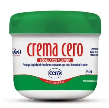 Crema Cero Hipoalergica 240 G Con Aloe Vera