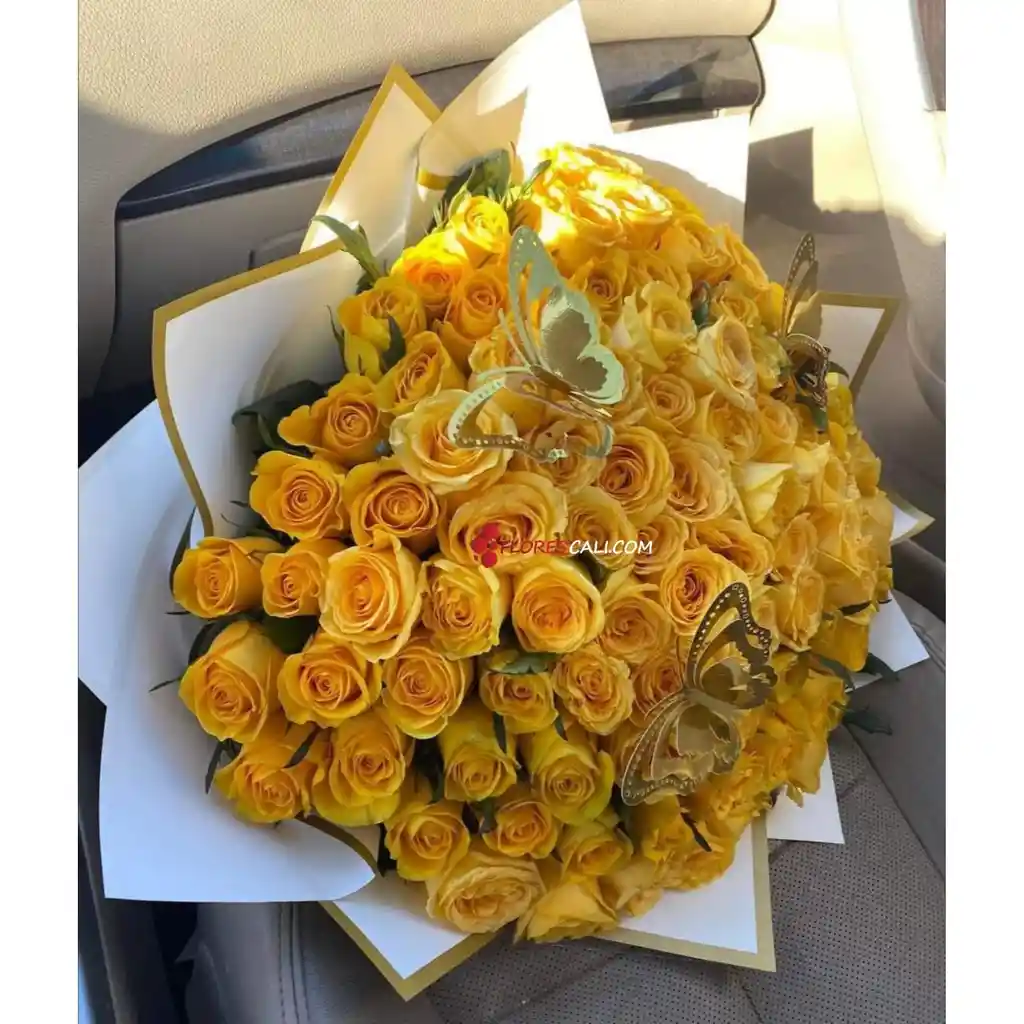 Buchon De Rosas Amarillas En Cali