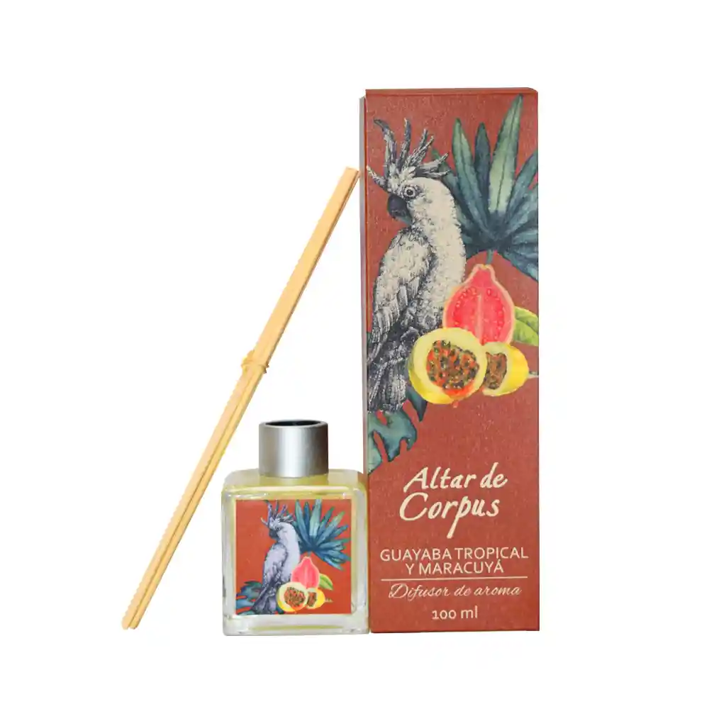 Difusor De Aroma De Guayaba Tropical Y Maracuyá 100 Ml Altar De Corpus